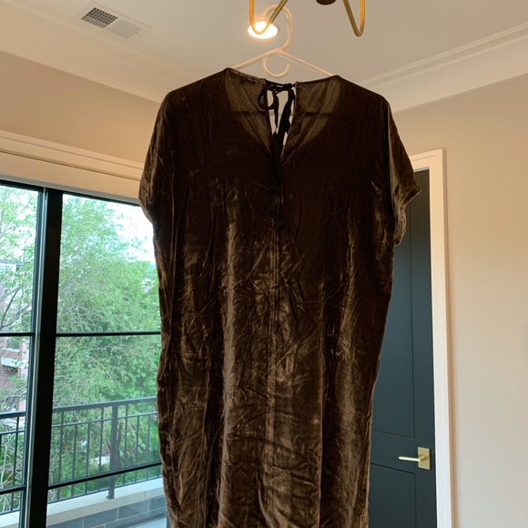 Madewell Velvet Bow Mini Dress - Picture 3 of 5